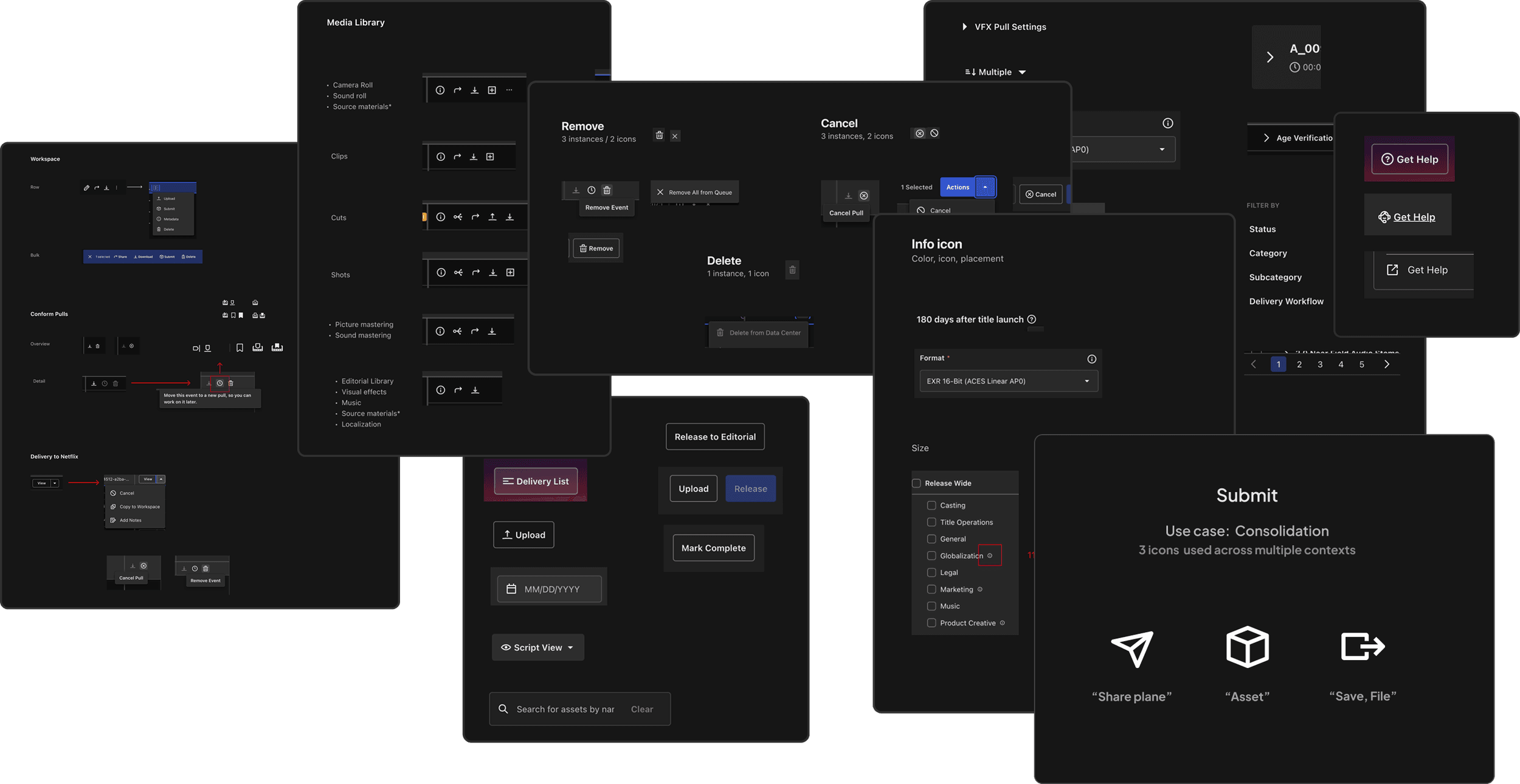 Iconography audit and association exercise