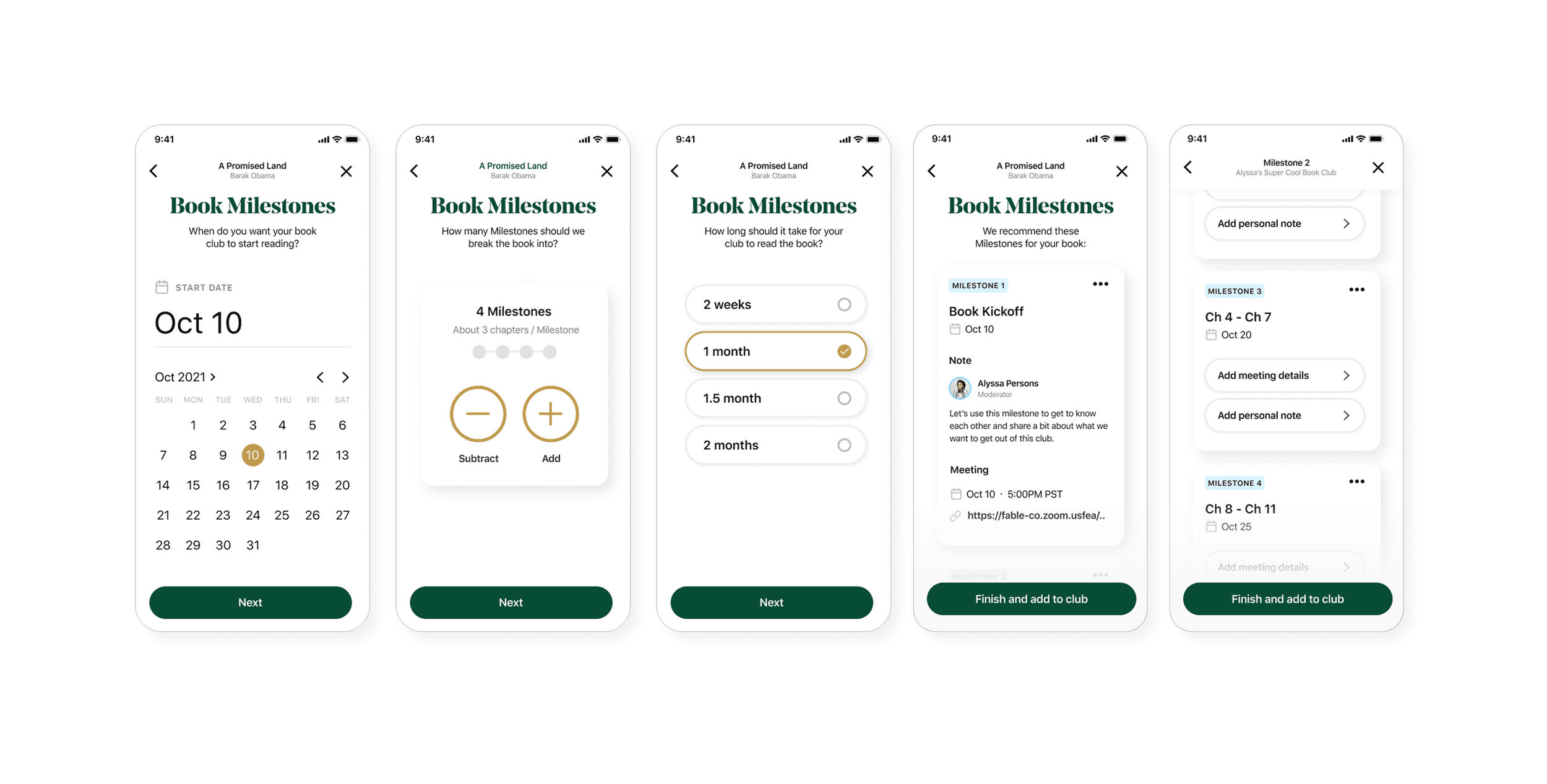 Final automated milestone creation flow
