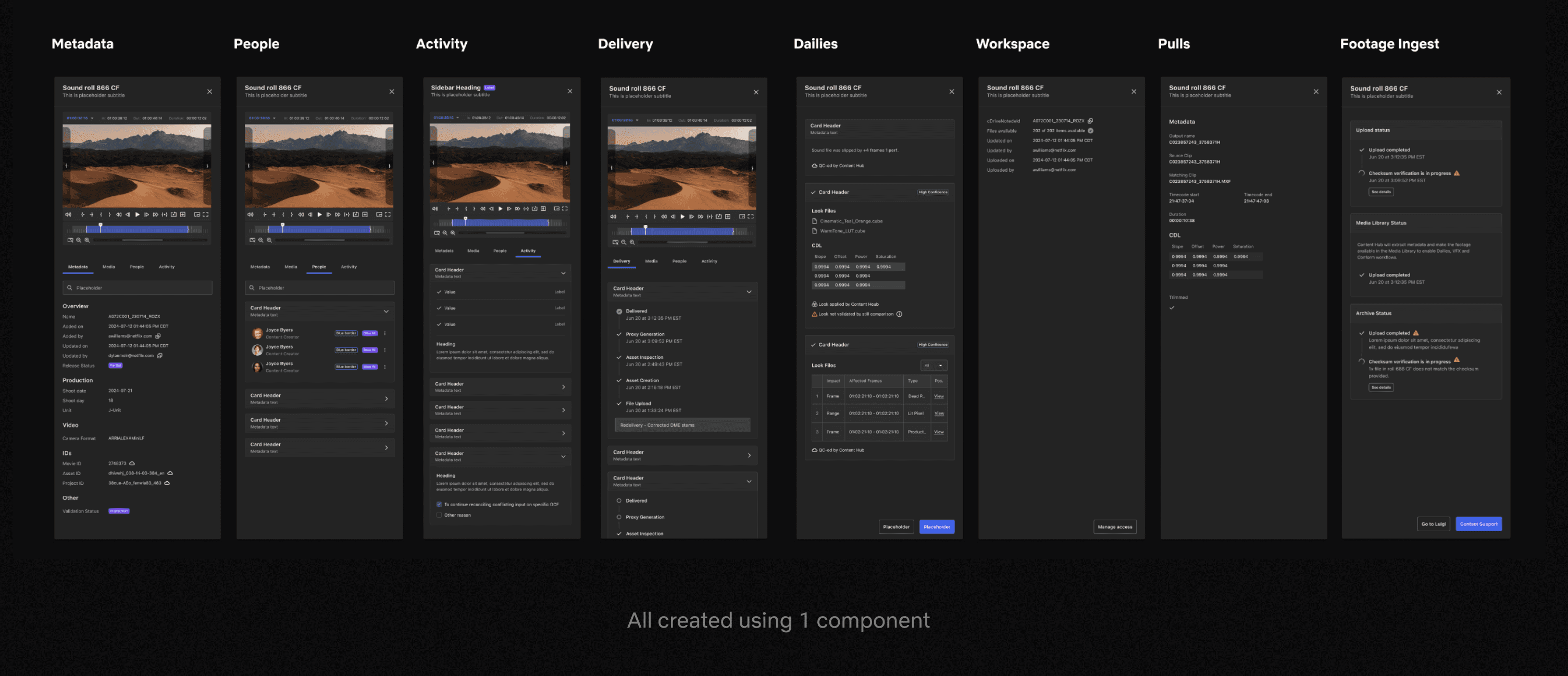 Side bar one component